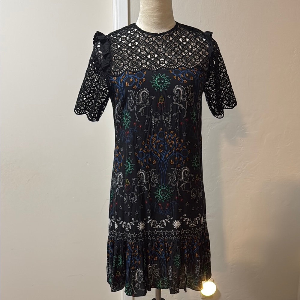 Sandra Black Lace Dress